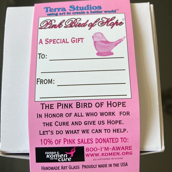 Pink Bird of Hope - Picture 5 of 9